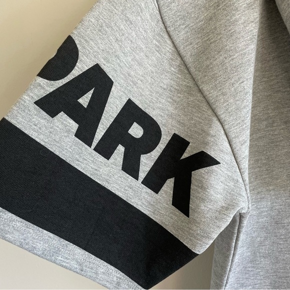 Ivy Park by Beyoncé Grey Oversized Short Sleeve Hoodie Size Small - Picture 2 of 13